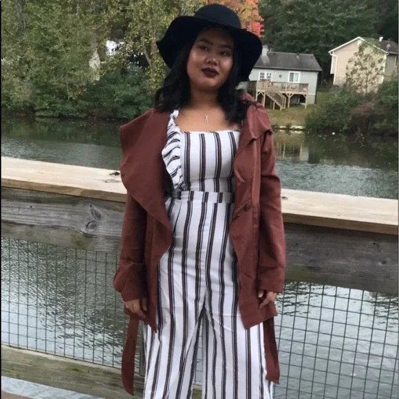 Belted brown wrap coat - Picture 7 of 11